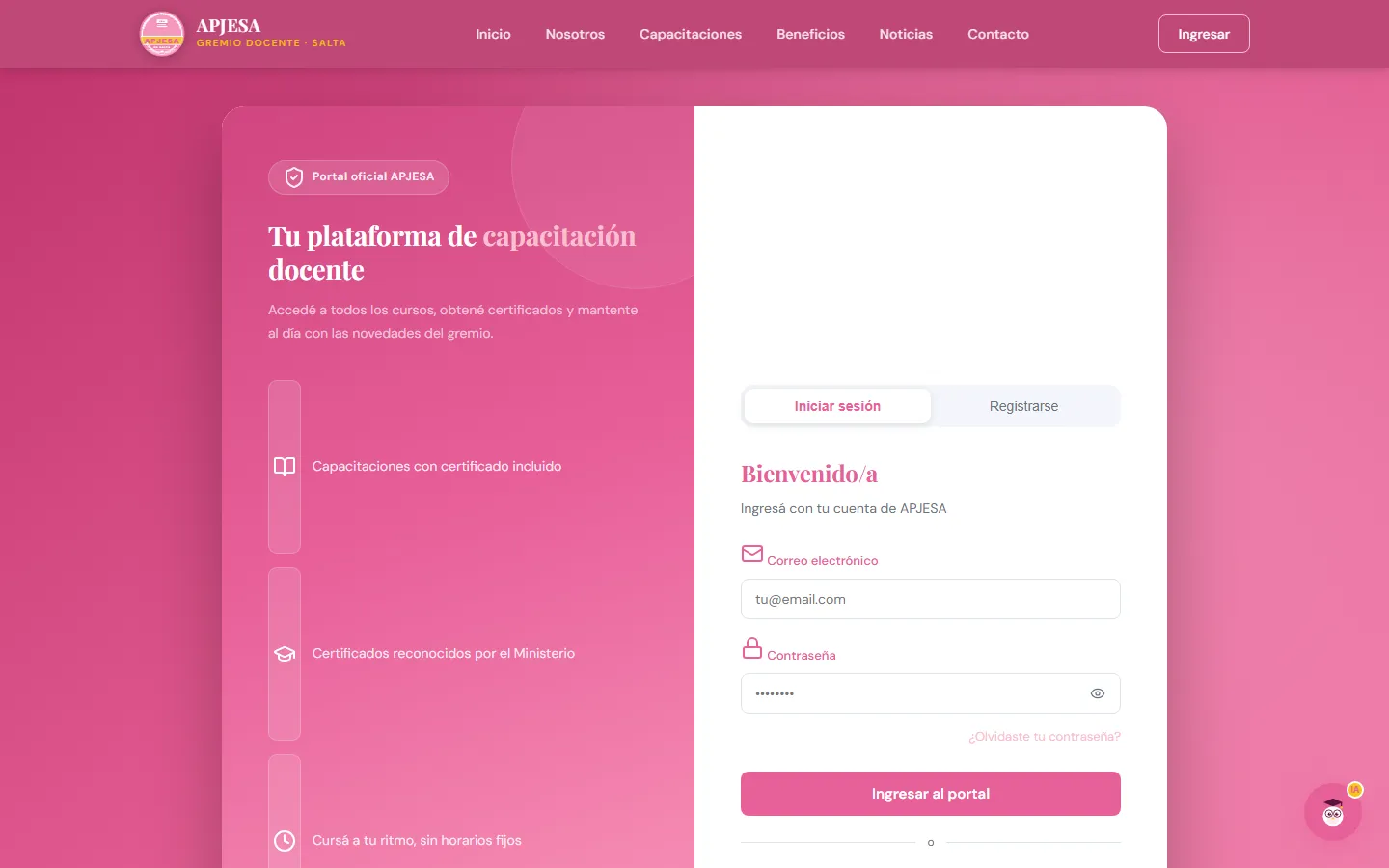 APJESA - Portal de acceso